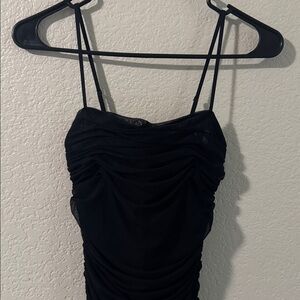 Aritzia Babaton Black Midi Dress